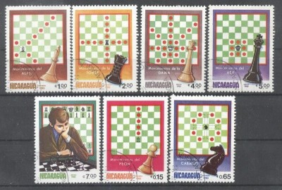 Nicaragua 1983 Chess used DE.020 foto