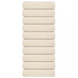 VidaXL Prosoape de duș 10 buc crem 70x140 cm 360 g/m&sup2; 100% bumbac
