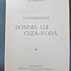 Contributii la domnia lui Cuza Voda - Gh. Duzinchevici