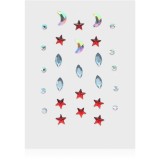 Diva &amp; Nice Cosmetics Face Stones sticker-e faciale Red Stars 35 buc