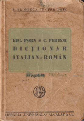 Dictionar italian-roman - Eug. Porn si C. Perussi foto