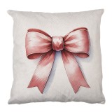 Cumpara ieftin Fata perna poliester bej roz Fundita 45x45 cm