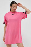 Cumpara ieftin Adidas rochie culoarea roz, mini, oversize