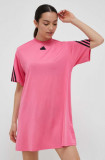 Adidas rochie culoarea roz, mini, oversize