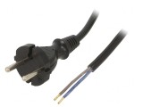 Cablu Electric Negru 3.8m 10A 2x1mm2