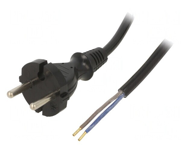 Cablu Electric Negru 3.8m 10A 2x1mm2