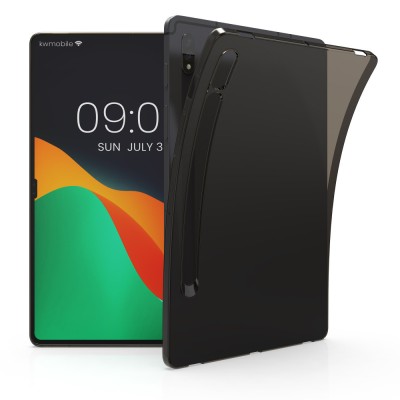 Husa pentru tableta Samsung Galaxy Tab S8, Kwmobile, Negru/Transparent, Silicon, 57127.01 foto