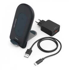 Incarcator Wireless Hama &bdquo;QI-FC15S&rdquo;, 15 W, gri
