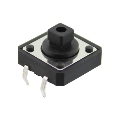 Microintrerupator 12x12mm, OFF-(ON), SPST-NO, NINIGI, T157171 foto