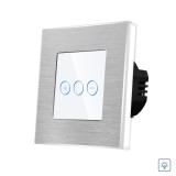 Cumpara ieftin Intrerupator Simplu cu Variator cu Touch din Sticla si Rama de Aluminiu LUXION SmartElectro IntelligentHouse