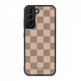 Husa Samsung Galaxy S21 FE - Skino Chess, maro - bej