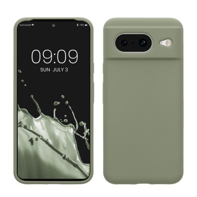 Husa Kwmobile pentru Google Pixel 8, Verde, Silicon, KWM0000208F017C foto