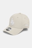 New Era sapca culoarea bej, neted, 60595166