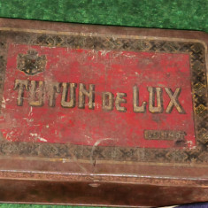 cutie din tabla vintage TUTUN DE LUX