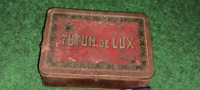 cutie din tabla vintage TUTUN DE LUX foto