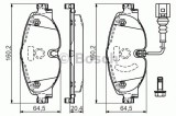 Set placute frana,frana disc SKODA SUPERB III (3V3) (2015 - 2016) BOSCH 0 986 494 660