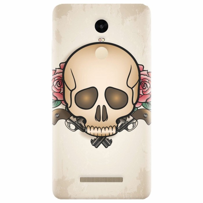 Husa silicon pentru Xiaomi Remdi Note 3, Skulls And Roses