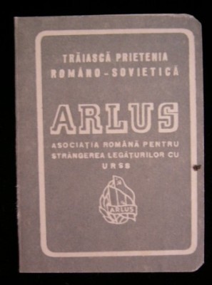 QW13 6 - 1955 - Carnet membru - ARLUS foto