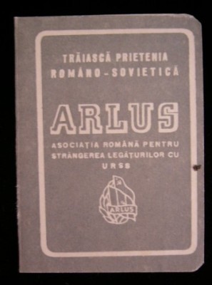 M3 C18 - 1955 - Carnet membru - ARLUS foto