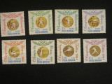 M1 TX7 8 - 1964 - Medalii olimpice - dantelate, Sport, Nestampilat