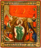 Inaltarea la cel a Sf. Prooroc Ilie, Icoana pe lemn, Scoala Ruseasca, Secol XIX