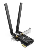 PLACA RETEA TP-LINK AX3000, intern wireless 2.4 GHz | 5 GHz, PCI-E, port, 3000 Mbps, antena externa x 2, &quot;Archer TX55E&quot;