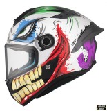 Cumpara ieftin Casca integrala pentru scuter - motocicleta MT Targo S Joke A5 alb lucios &ndash; omologare noua ECE 22.06 &ndash; tip viziera: MT-V-14B M (57/58cm)