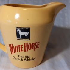 DECANTOR WHISKY - WHITE HORSE - CERAMICA ENGLEZEASCA SETON POTERY - ANII '70