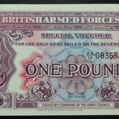 Bancnota 1 POUND - BRITISH ARMED FORCES, seria 2a * cod 193 = UNC