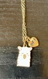 Lănțișor BFF cu pandantiv Alpaca &ndash; 53 cm Auriu