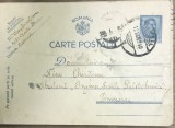 CP03 &bull; Carte postala veche Romania circulata Ismail 1940 catre Absolvent Inginer Politehnica Timisoara, timbru Carol II 4 Lei albastru