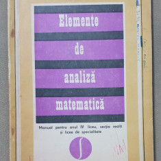 Elemente de analiză matematică. Manual - Caius Iacob