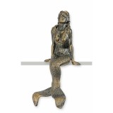 Sirena-statueta din fonta antichizata NH-95