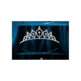 Cumpara ieftin Diadema (Coronita) Mireasa cu Strasuri - Argintie - 535207