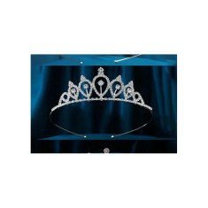 Diadema (Coronita) Mireasa cu Strasuri - Argintie - 535207