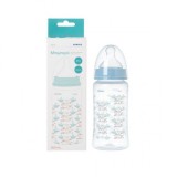 Korres Sticlă de Plastic pentru Bebelusi Agali Anti-Colici cu Tetină din Silicon pentru 3+ luni Blue Albastru 300ml