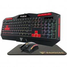 Kit tastatura si mouse Gamdias Ares M2 3 in 1 RGB Black foto