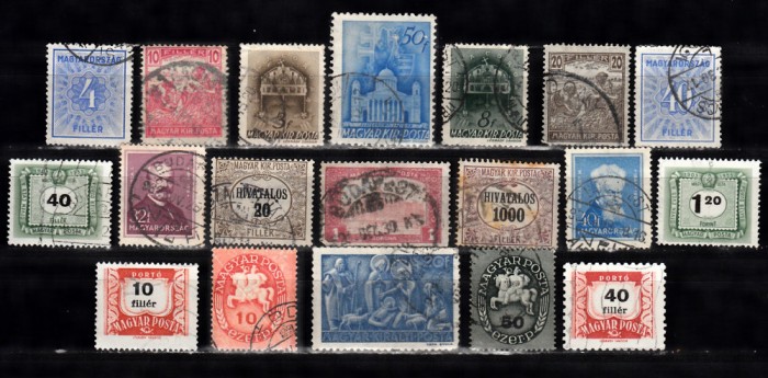 A7 T5 16 - Timbre foarte vechi - Ungaria