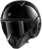 Casca Moto Shark Street-Dark Blank Negru Marimea S HE3306E-KMA-S