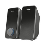 Cumpara ieftin Boxe PC Trust Arys 2.0, 28W PMPO, Negru, USB, Iluminare RGB, Putere 14W RMS, Jack 3.5mm, Amplificator Activ