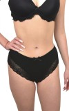 Chilot Dama Bumbac Inalt cu Dantela Luan Negru/Bej/Rosu/Alb S-XXL. Invizibil, Confortabil, Elegant. 
