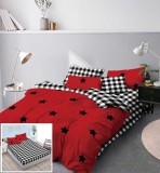 Cumpara ieftin Lenjerie Pat Titanic Sx198, Bumbac, 6 Piese, Cu Elastic, Rosu