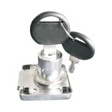 Cumpara ieftin Incuietoare pentru birou, argintiu, 2 chei, 40 x 40 x 30 mm