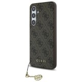 Husa pentru samsung galaxy s24 fe - guess hardcase 4g charms collection - brown