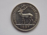 HALF RUPEE 1987 MAURITIUS