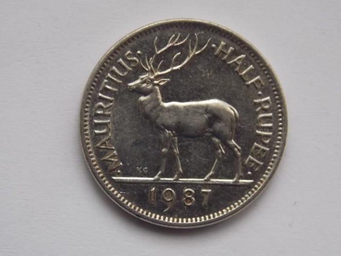 HALF RUPEE 1987 MAURITIUS