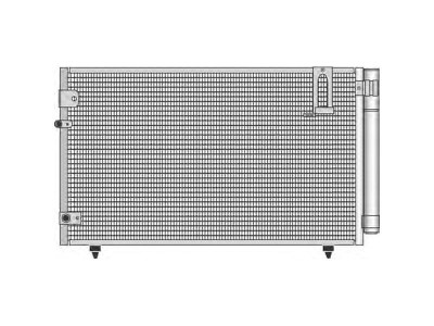 Condensator climatizare Toyota Avensis Verso, 08.2001-11.2009, motor 2.0, 110 kw benzina, 2.0 D-4D, 85 kw diesel, full aluminiu brazat, 745(710)x390( foto