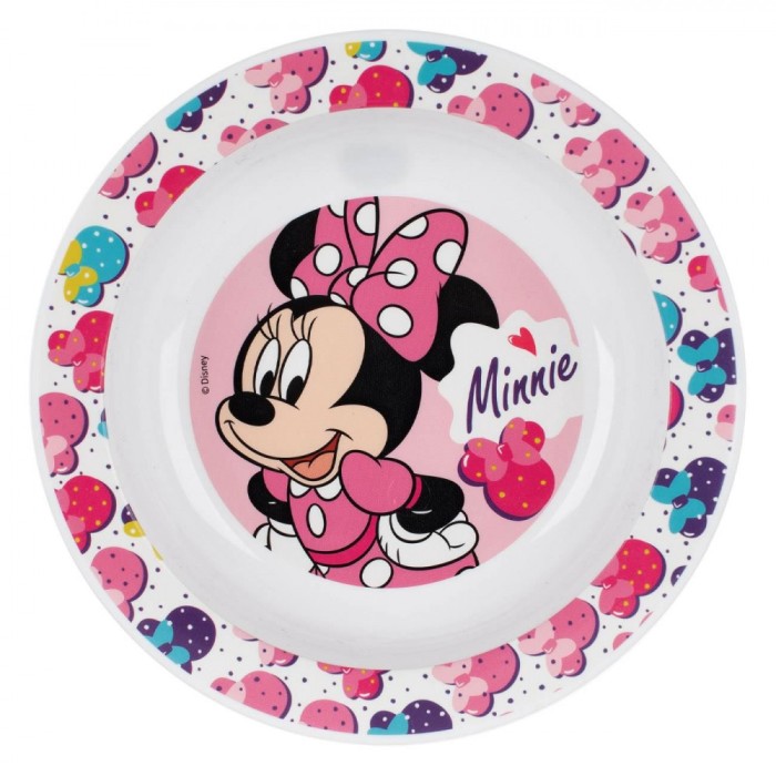 Bol Plastic, Minnie, Diametru 16cm, Multicolor