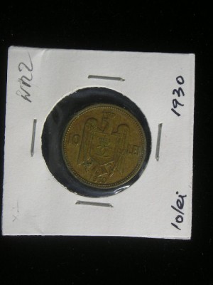 M1 C10 - Moneda foarte veche 53 - Romania - 10 lei 1930 foto