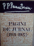 P. P. Panaitescu - Pagini de jurnal (1921-1927) (1974)
